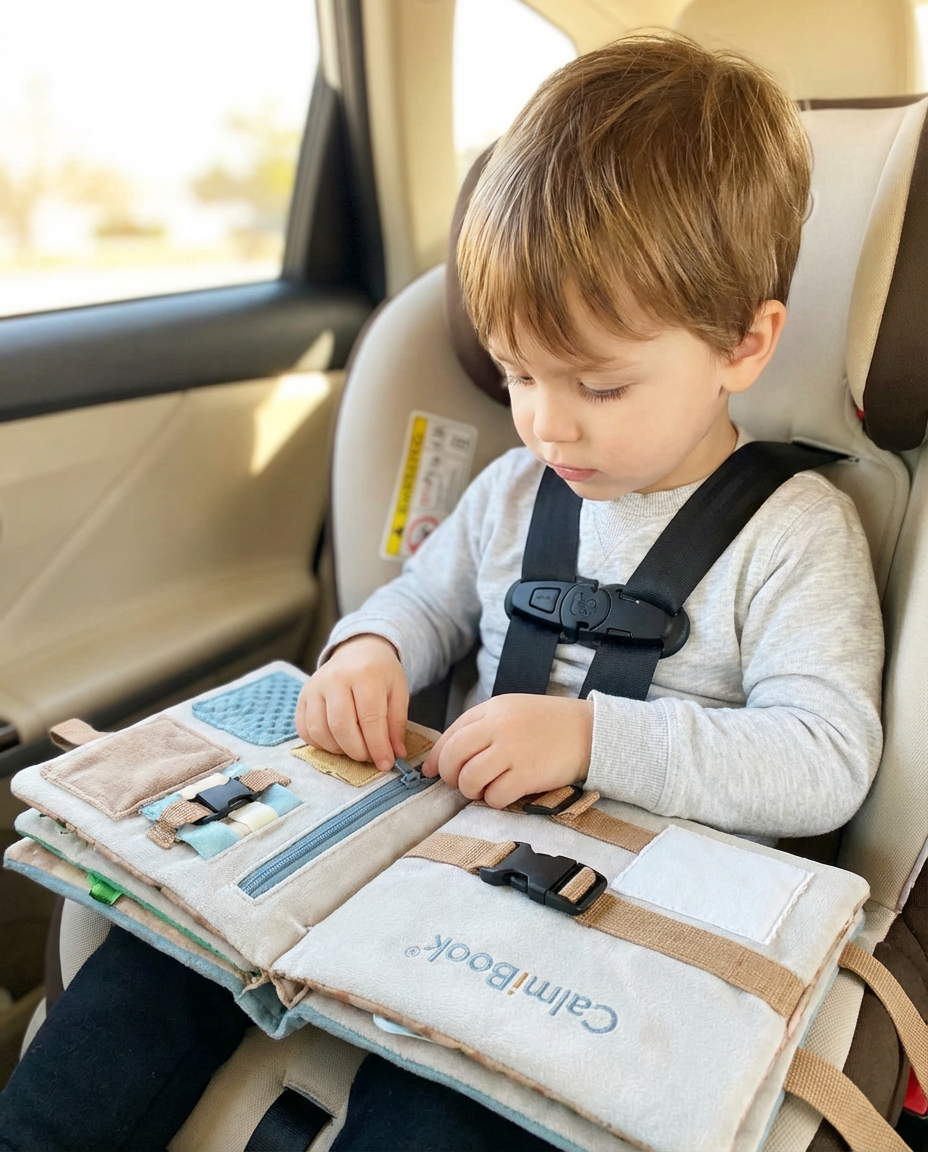 CalmiBook Książeczka Aktywności Montessori Filcowa Zabawka Edukacyjna